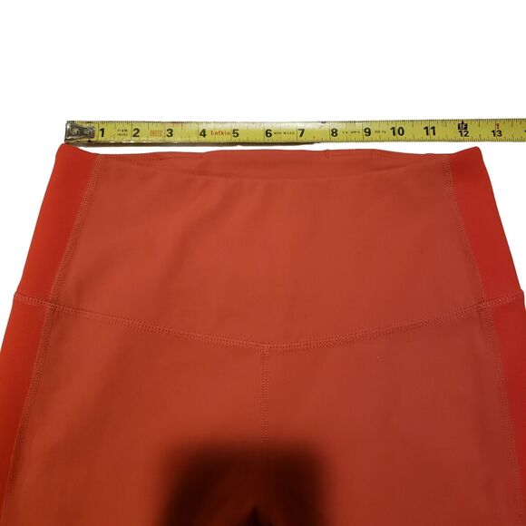 Free People Movement Hearts Aflutter Leggings Size S Orange Hi Rise $78 - Picture 7 of 9